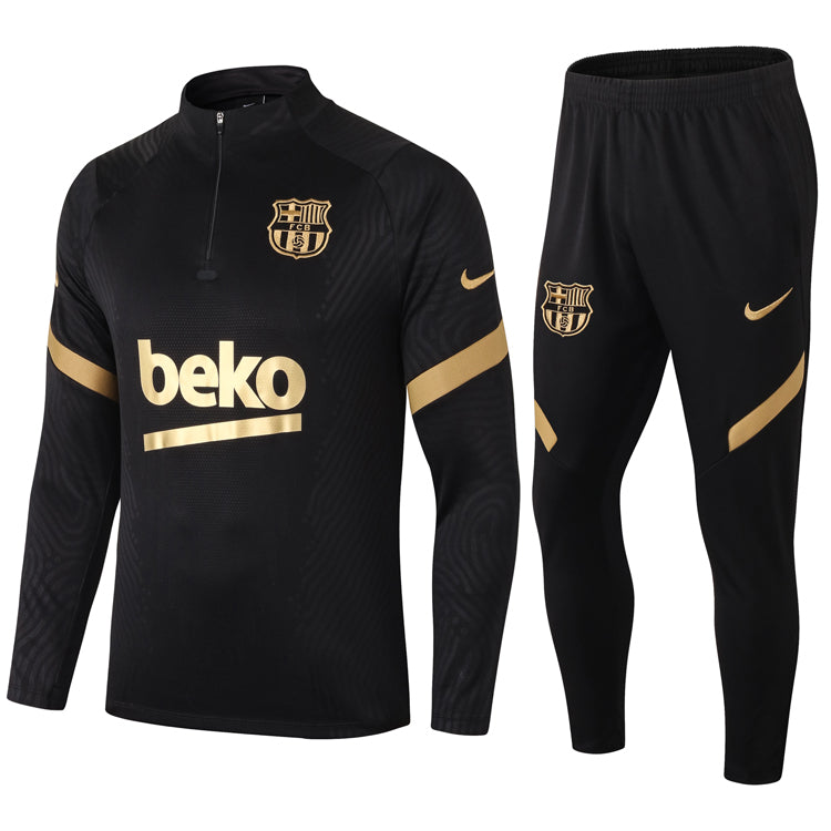 Barcelona Black Gold 20-21 | Tracksuit Retro-footballkits