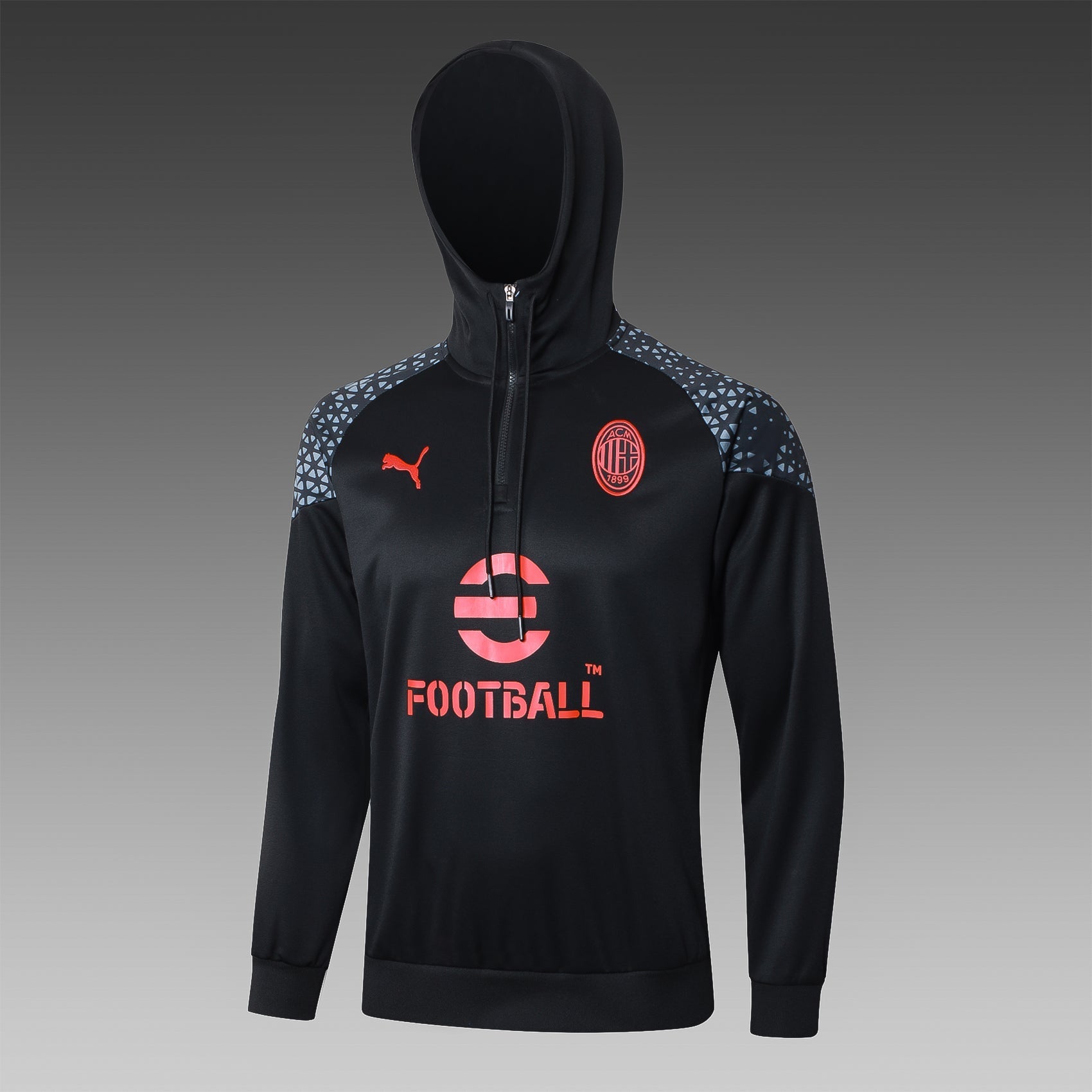 AC Milan 23-24 | Black | Tracksuit with Hat Retro-footballkits