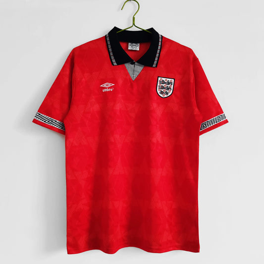 1990 England Red retro kit Retro-footballkits