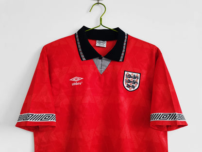 1990 England Red retro kit Retro-footballkits