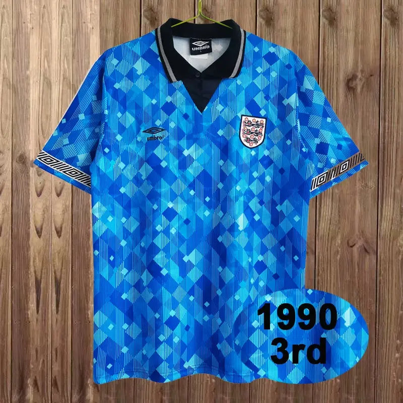 1990 England blue retro kit Retro-footballkits