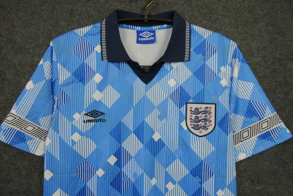 1990 England blue retro kit Retro-footballkits