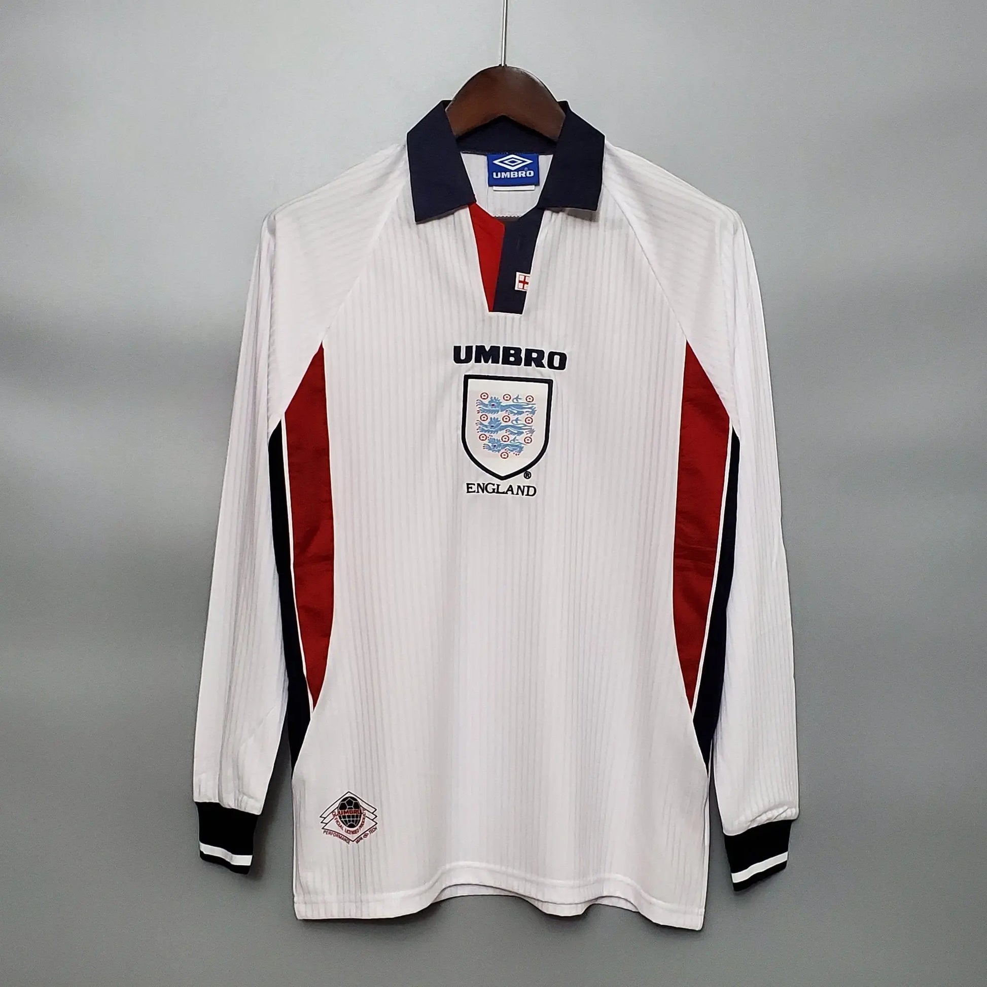 1998 England Home retro kit - Long Sleeve Retro-footballkits