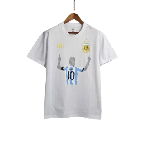 2023 Argentina White Casual T-Shirts Retro-footballkits