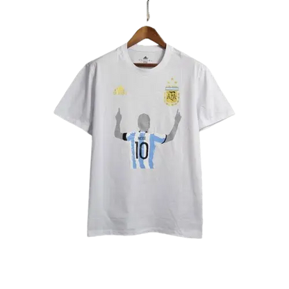 2023 Argentina White Casual T-Shirts Retro-footballkits