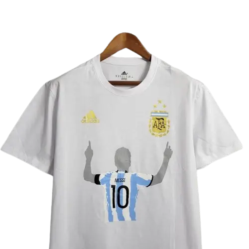 2023 Argentina White Casual T-Shirts Retro-footballkits