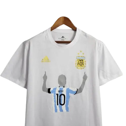 2023 Argentina White Casual T-Shirts Retro-footballkits