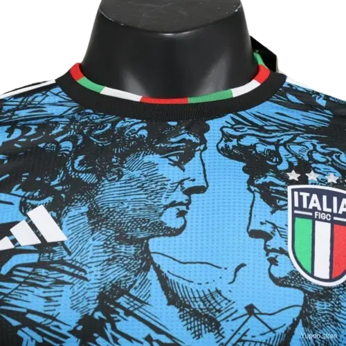 2023 Italy Special Blue Black kit - Player Version Retro-footballkits