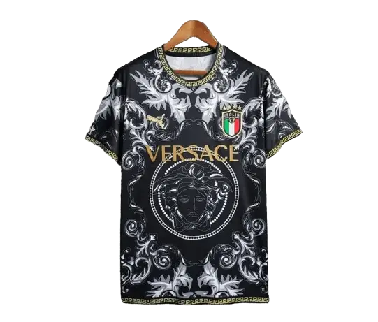 2022/2023 Special Edition Versace X  Italy Black kit - Fan Version - GOATKITS Store Retro-footballkits