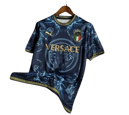 2022/2023 Special Edition Versace X  Italy Blue kit - Fan Version - GOATKITS Store Retro-footballkits