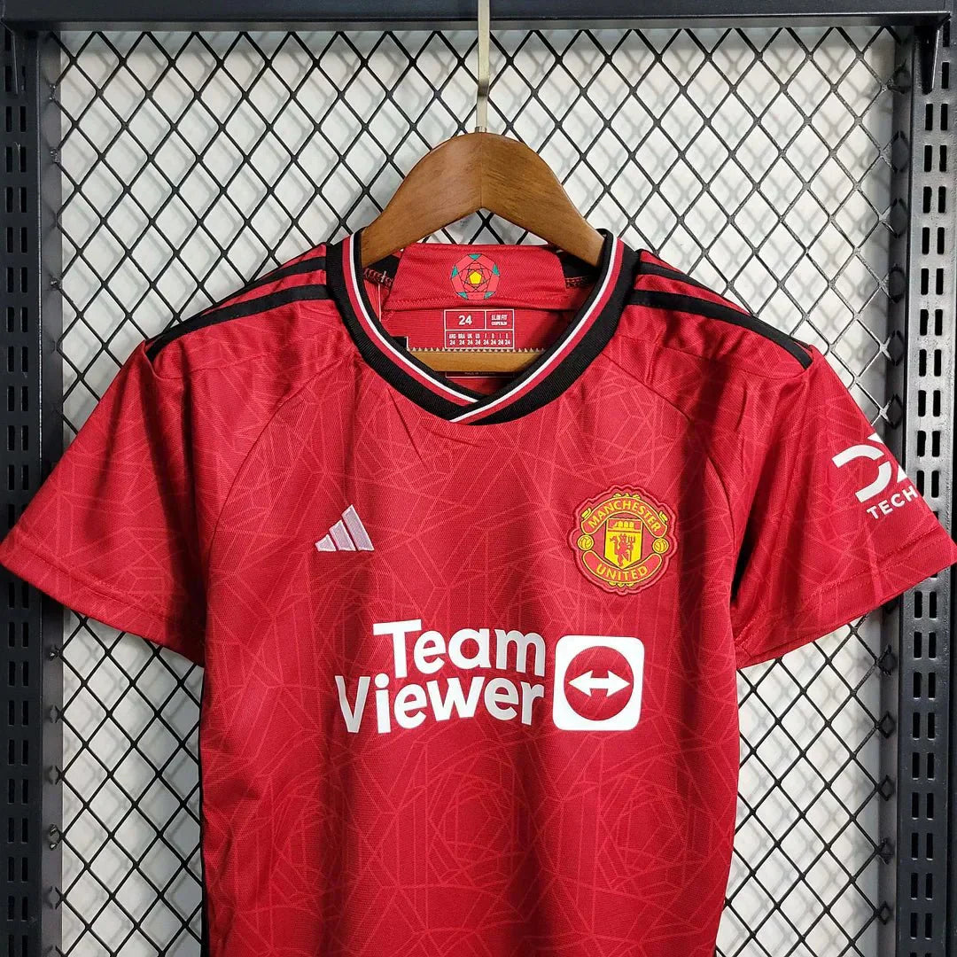 2023/2024 Manchester United Home Football set ( jersey+Shorts )