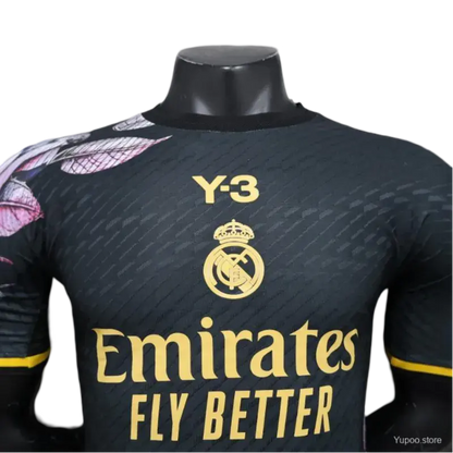 2024 Los Blancos x Y3 Black Special Kit - Player Version | GOATKITS Store Retro-footballkits