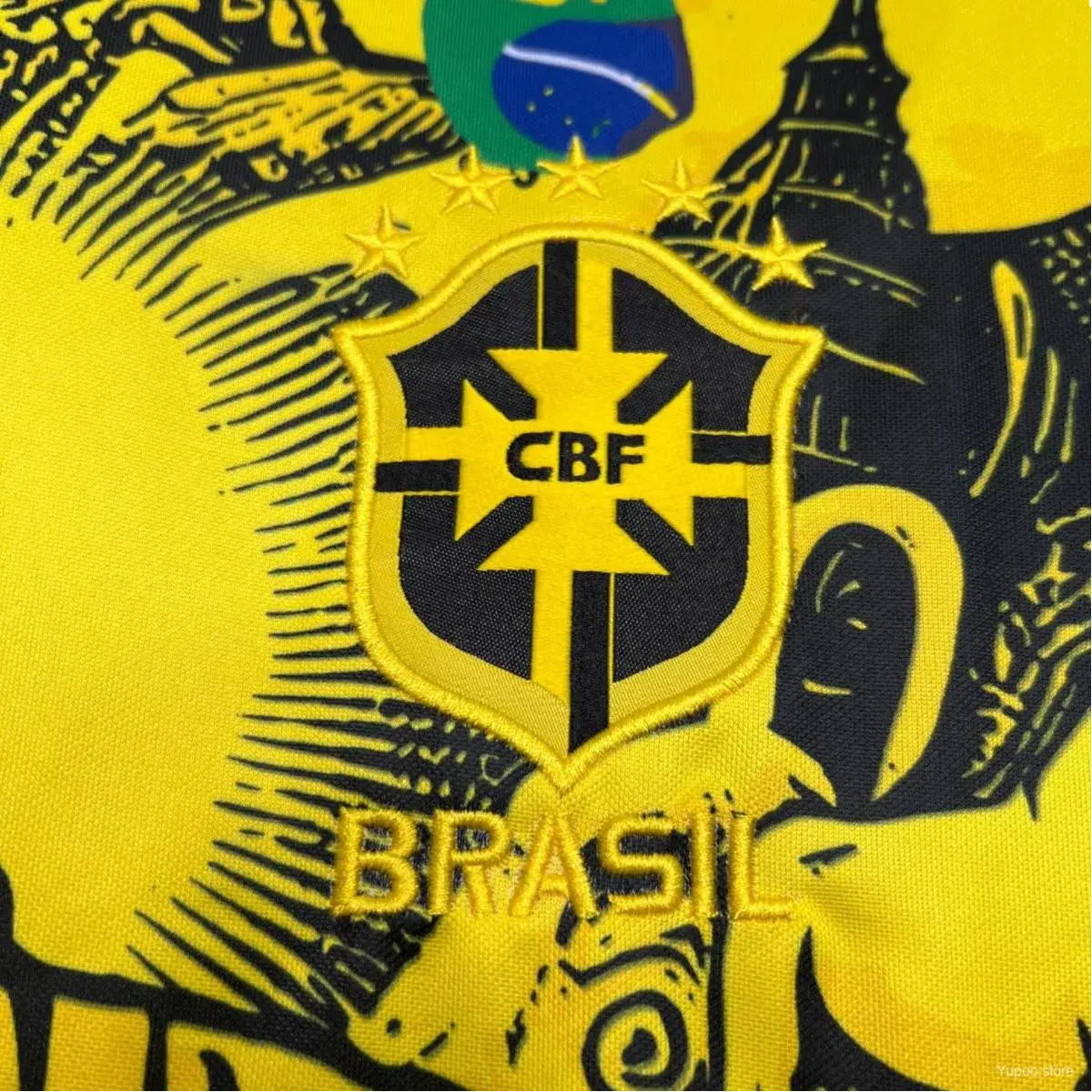 2024/2025 Brazil X Christ Yellow Special Edition kit - Fan version - GOATKITS Store Retro-footballkits