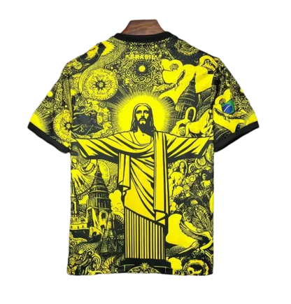 2024/2025 Brazil X Christ Yellow Special Edition kit - Fan version - GOATKITS Store Retro-footballkits