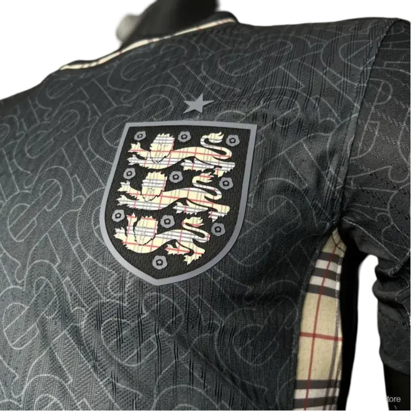 2024/2025 ENGLAND Euro Jordan x Burberry Black Special Edition kit – PLAYER VERSION Retro-footballkits