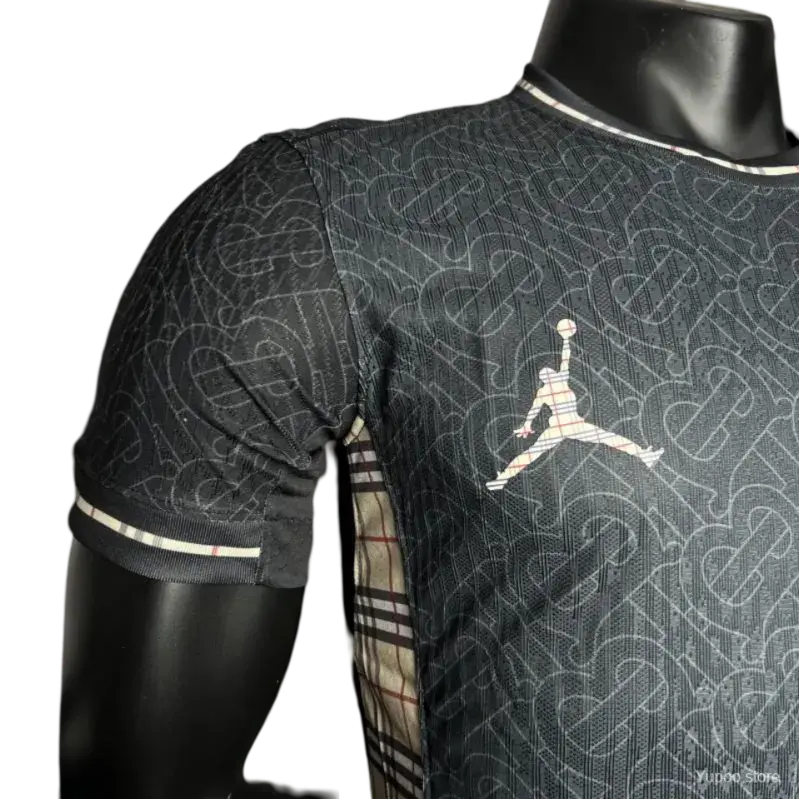 2024/2025 ENGLAND Euro Jordan x Burberry Black Special Edition kit – PLAYER VERSION Retro-footballkits