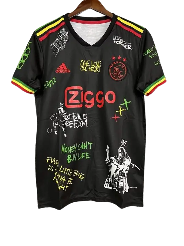 Retro 21/22 Ajax Third Black One Love Special Edition kit - Fan version Retro-footballkits