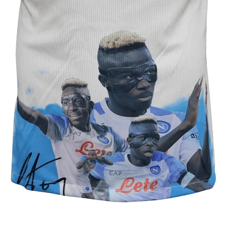 23-24 Napoli Face Game Victor Osimhen Champion Kit - Player Version Retro-footballkits