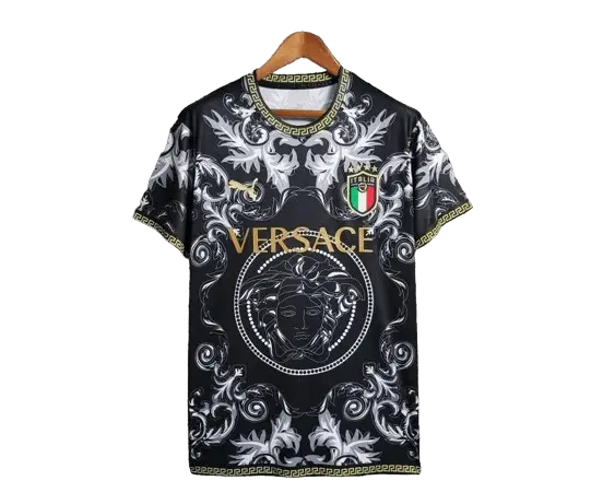 22/23 Special Edition Italy x Versace Black kit - Fan Version Retro-footballkits