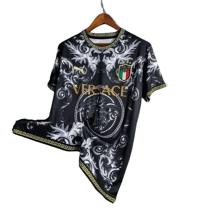 22/23 Special Edition Italy x Versace Black kit - Fan Version Retro-footballkits