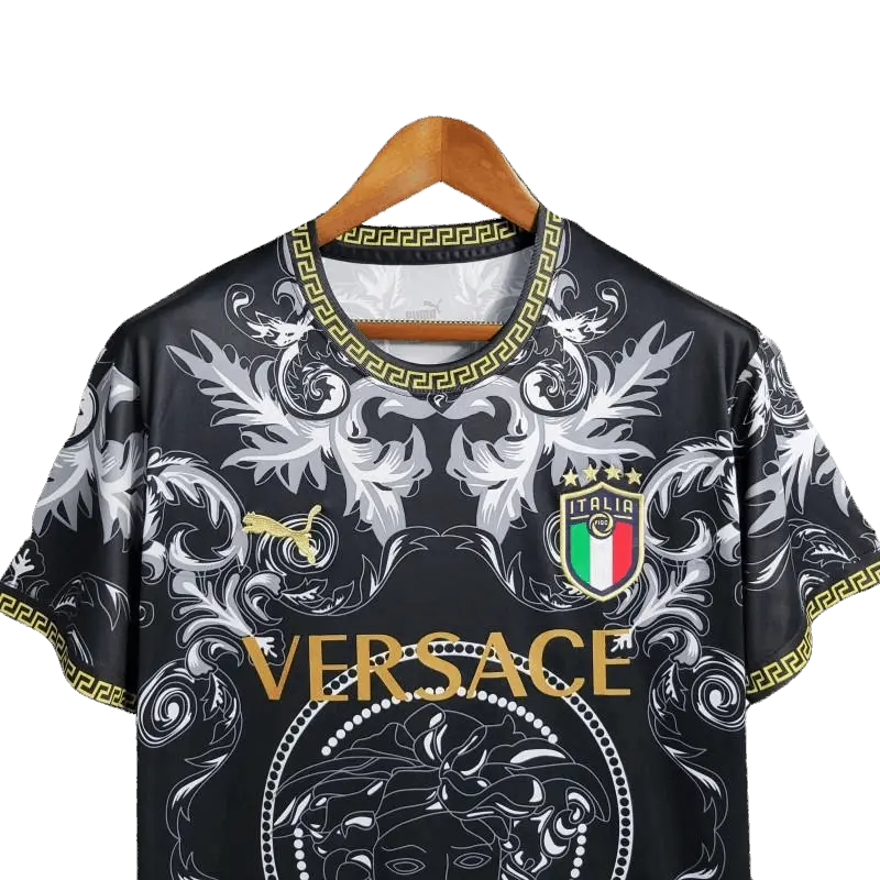 22/23 Special Edition Italy x Versace Black kit - Fan Version Retro-footballkits