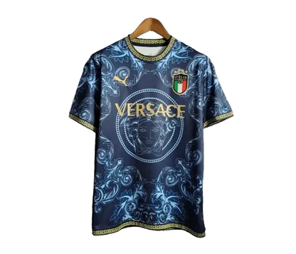 22/23 Special Edition Italy x Versace Blue kit - Fan version Retro-footballkits