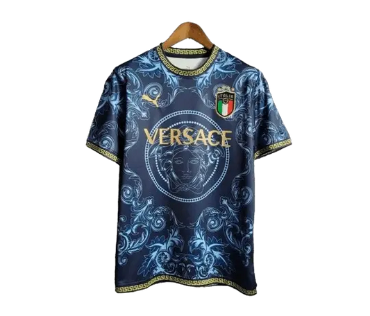 22/23 Special Edition Italy x Versace Blue kit - Fan version Retro-footballkits