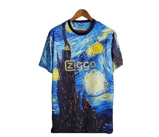 23/24 AJAX x Vincent Van Gogh Oil Painting Starry Night Special Edition kit- Fan version Retro-footballkits