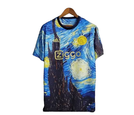 23/24 AJAX x Vincent Van Gogh Oil Painting Starry Night Special Edition kit- Fan version Retro-footballkits