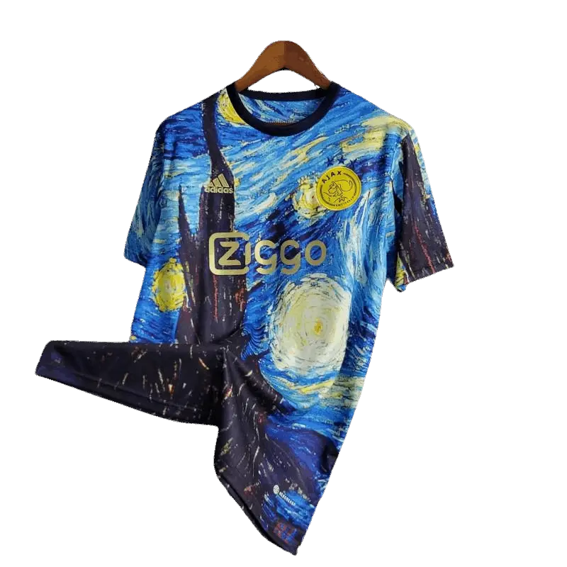 23/24 AJAX x Vincent Van Gogh Oil Painting Starry Night Special Edition kit- Fan version Retro-footballkits