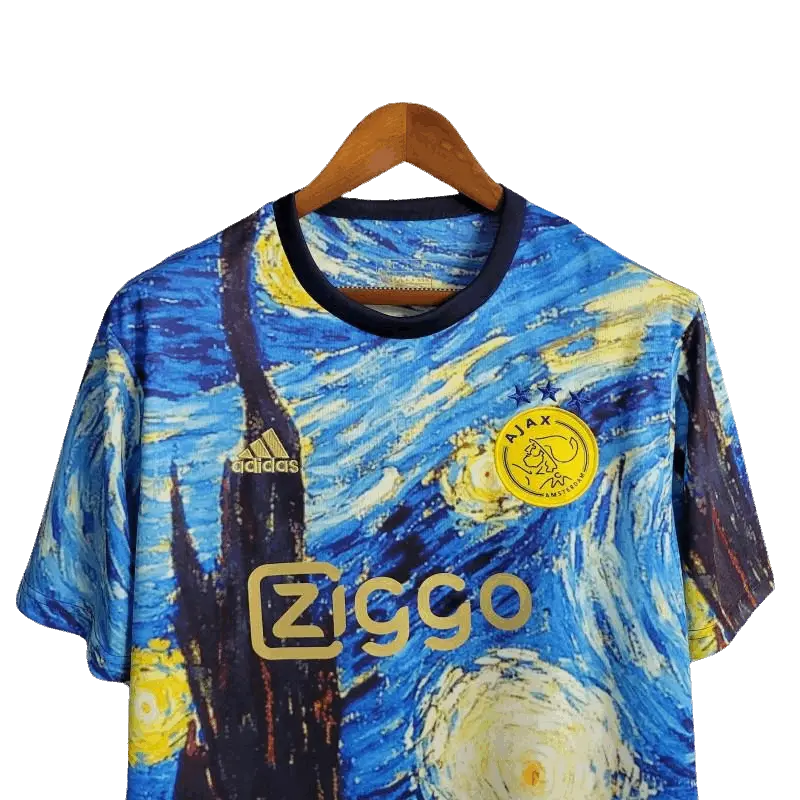 23/24 AJAX x Vincent Van Gogh Oil Painting Starry Night Special Edition kit- Fan version Retro-footballkits