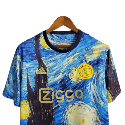 23/24 AJAX x Vincent Van Gogh Oil Painting Starry Night Special Edition kit- Fan version Retro-footballkits