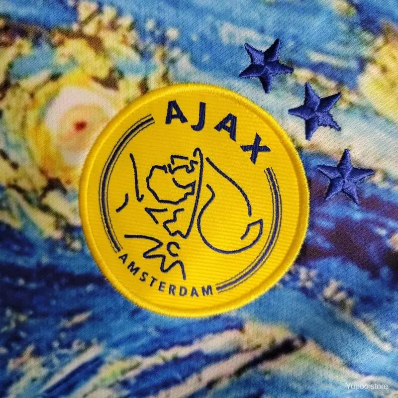 23/24 AJAX x Vincent Van Gogh Oil Painting Starry Night Special Edition kit- Fan version Retro-footballkits