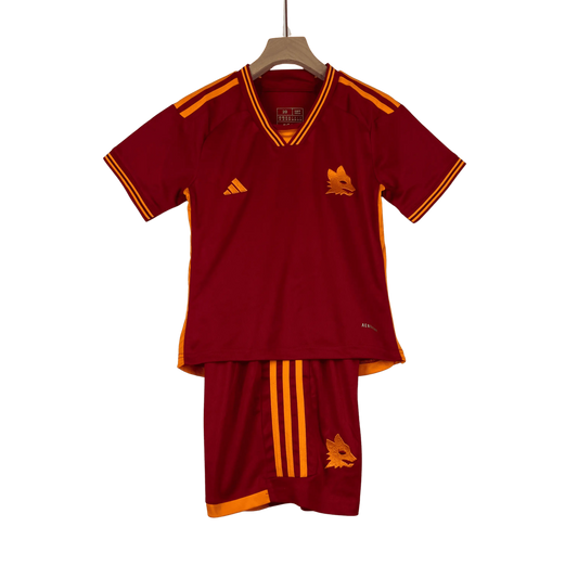 23/24 AS Roma Home Kids and Junior Kit Retro-footballkits