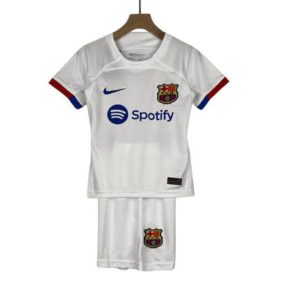 23/24 Barcelona Away kids and Junior Kits Home - GOATKITS Store Retro-footballkits