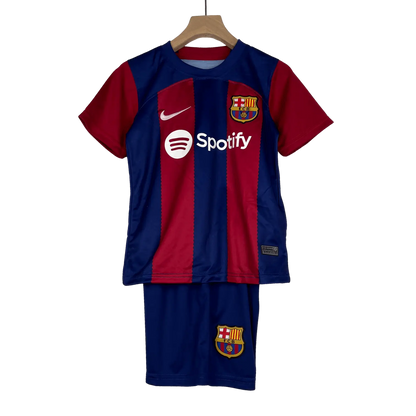 23/24 Barcelona Home kids and Junior Kits Home - GOATKITS Store Retro-footballkits