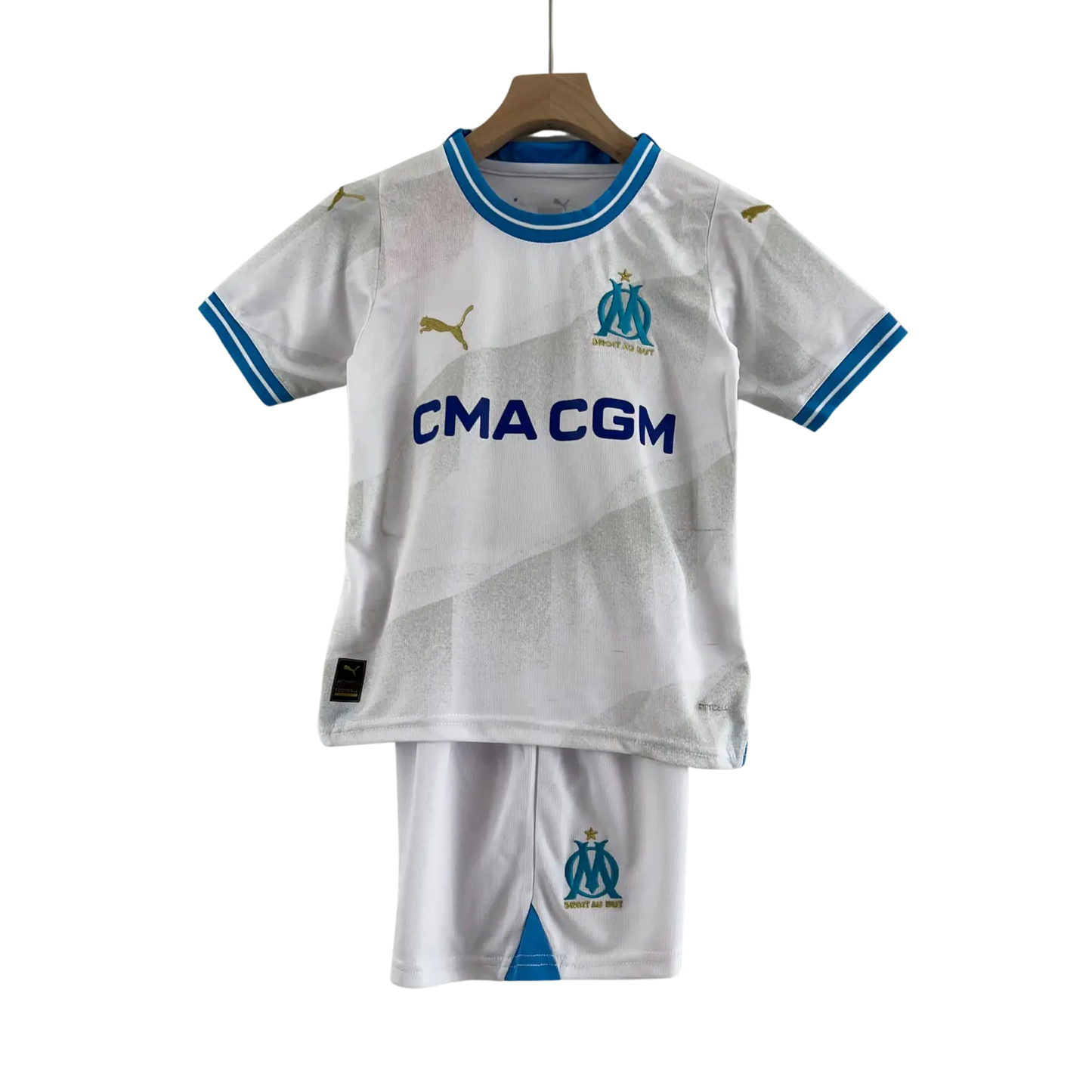 23/24 Olympique Marseille Home kids kit - Goatkits Store Retro-footballkits