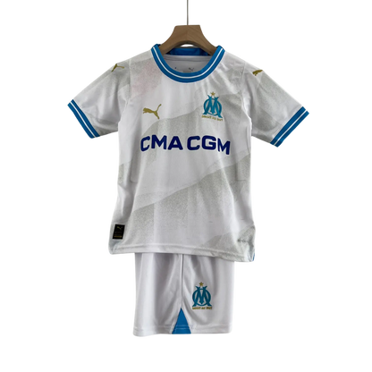 23/24 Olympique Marseille Home kids kit - Goatkits Store Retro-footballkits