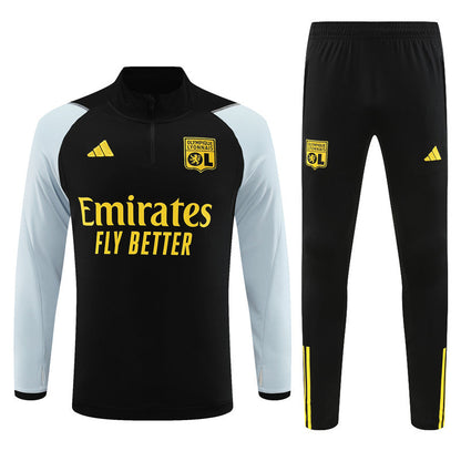 Lyon 23-24 | Black | Tracksuit Retro-footballkits