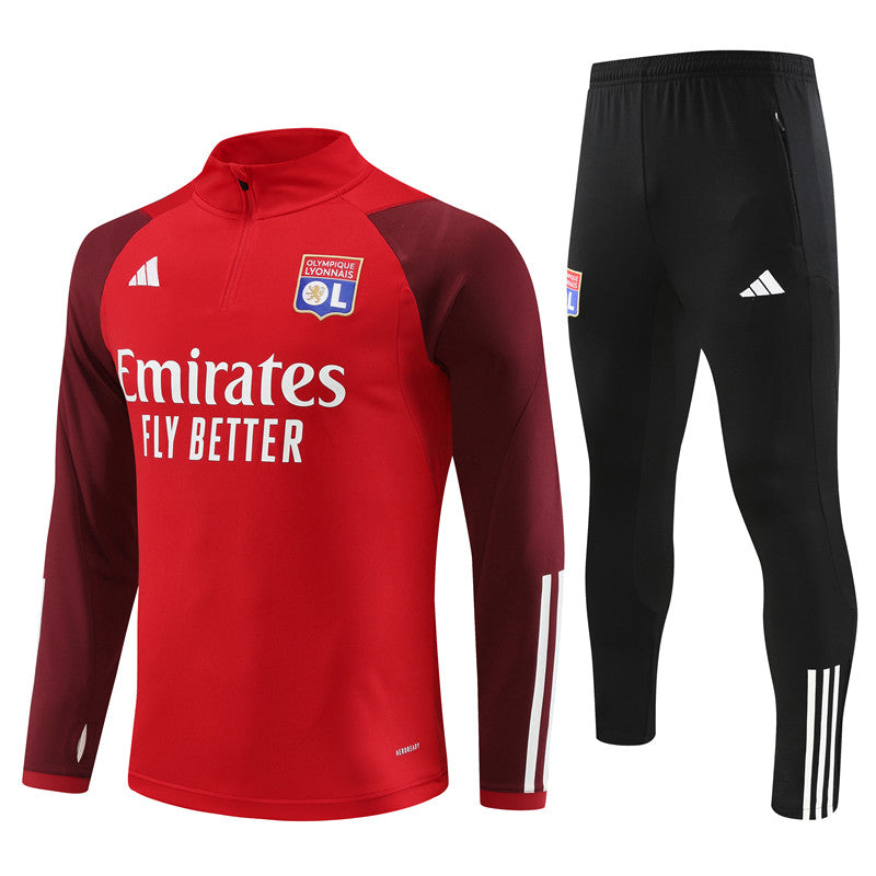 Lyon 23-24 | Red | Tracksuit Retro-footballkits