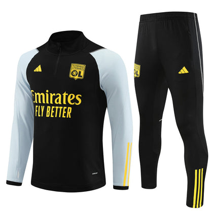 Lyon 23-24 | Black | Tracksuit Retro-footballkits