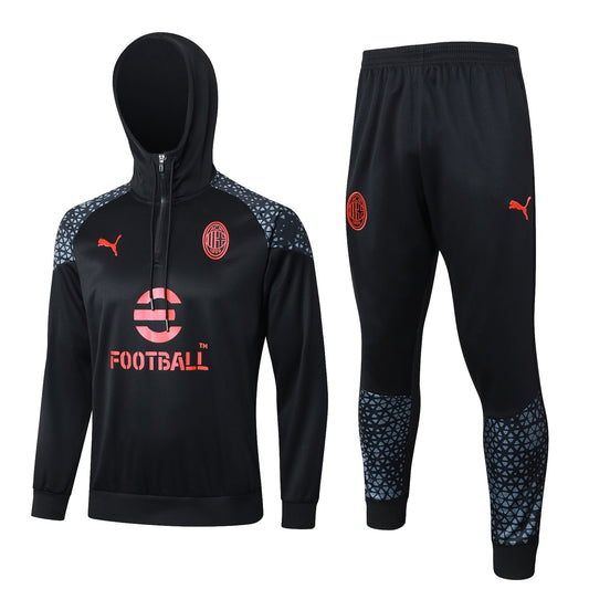 AC Milan 23-24 | Black | Tracksuit with Hat Retro-footballkits