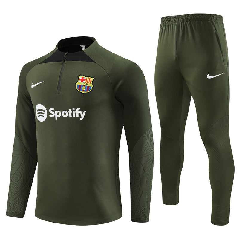 Barcelona 23-24 | Army Green | Tracksuit Retro-footballkits