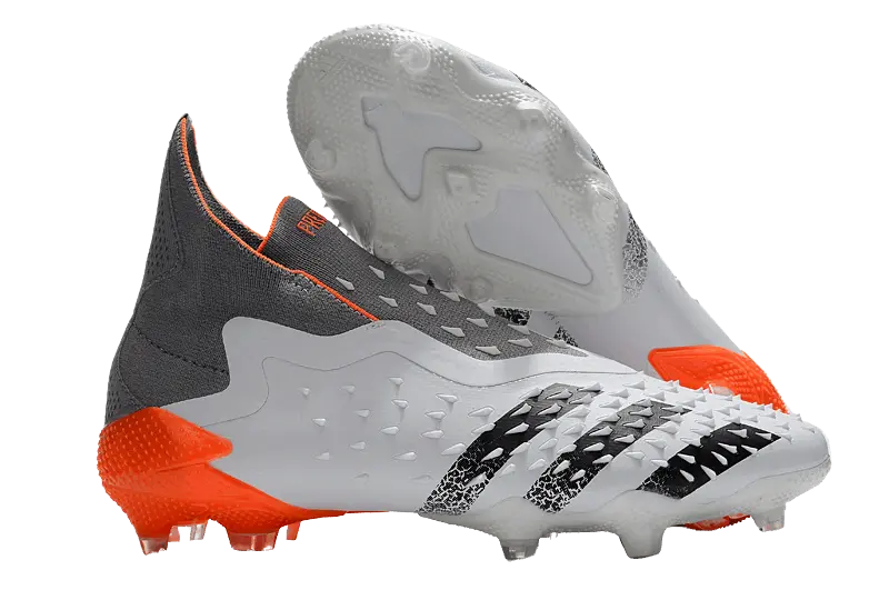 Adidas Predator Freak+ Whitespark FG - White Dark Metallic Silver Red Retro-footballkits