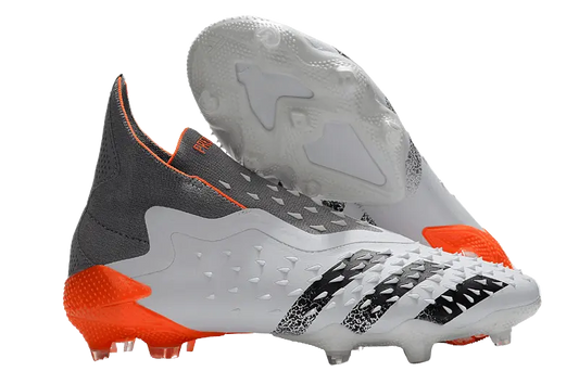 Adidas Predator Freak+ Whitespark FG - White Dark Metallic Silver Red Retro-footballkits