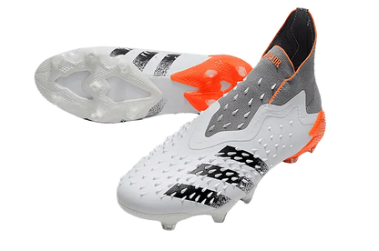 Adidas Predator Freak+ Whitespark FG - White Dark Metallic Silver Red Retro-footballkits