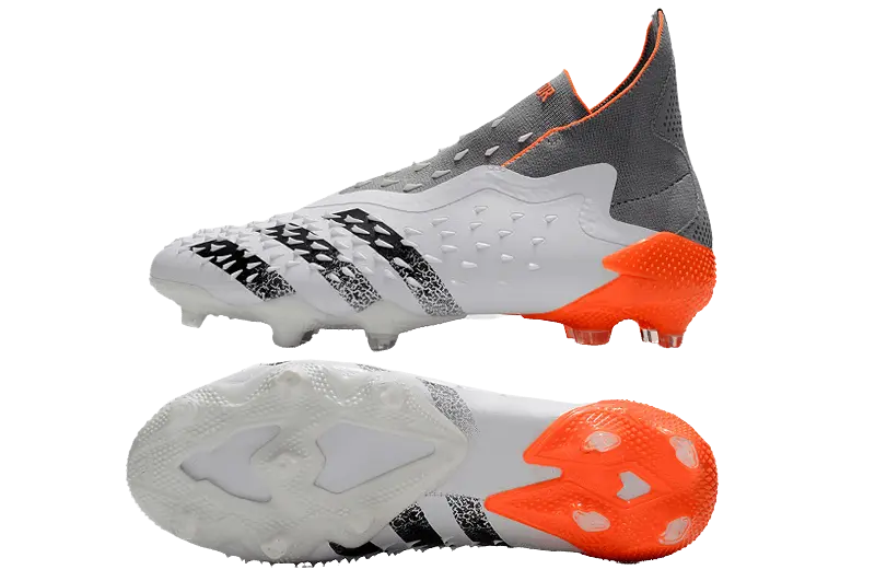 Adidas Predator Freak+ Whitespark FG - White Dark Metallic Silver Red Retro-footballkits