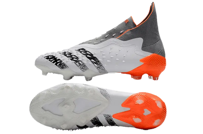 Adidas Predator Freak+ Whitespark FG - White Dark Metallic Silver Red Retro-footballkits