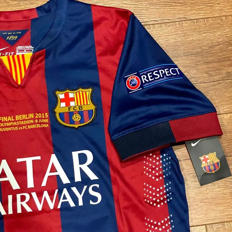 Barcelona 2015 UCL Final Berlin Kit Retro-footballkits