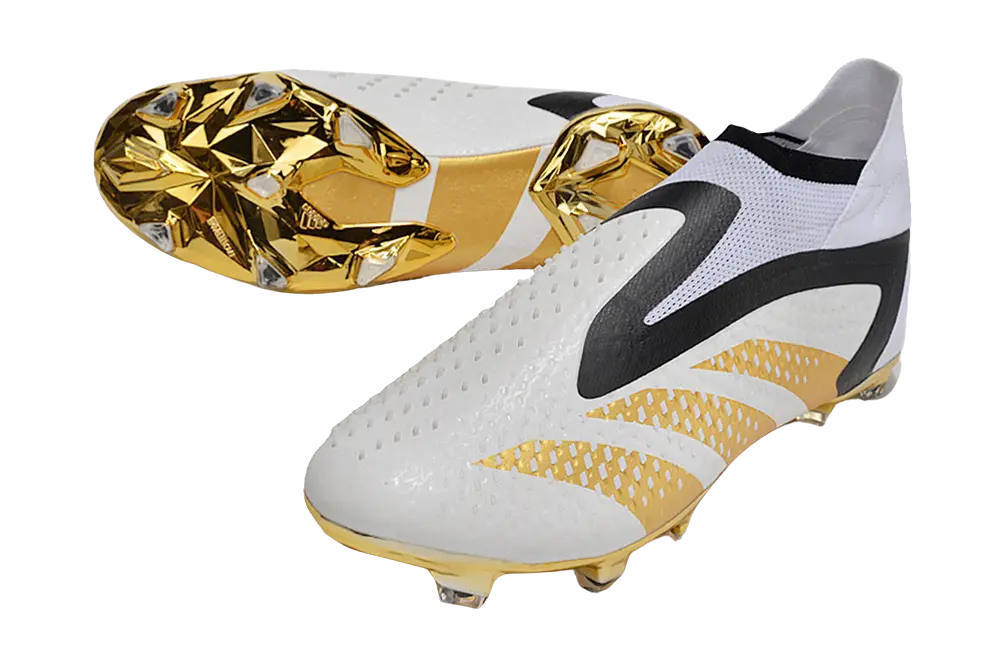 Adidas Predator Accuracy+ FG x Jude Bellingham - White/Gold/Black Retro-footballkits